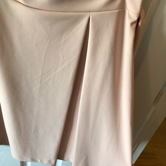 Worthington Blush Pink Belted with Pleat Midi Skirt Sz 12 - Picture 4 of 9